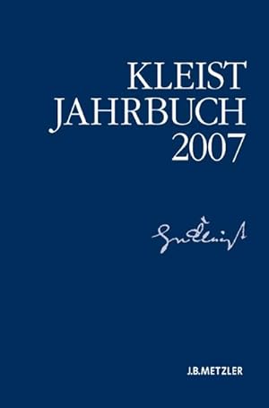Immagine del venditore per Kleist-Jahrbuch 2007 venduto da BuchWeltWeit Ludwig Meier e.K.