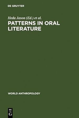 Seller image for Patterns in Oral Literature for sale by BuchWeltWeit Ludwig Meier e.K.
