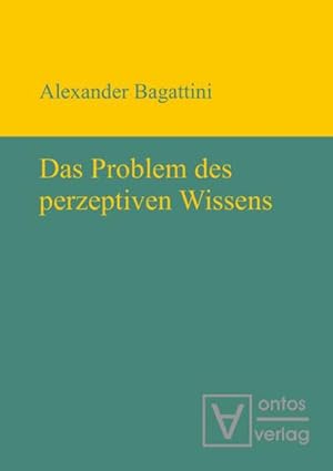 Seller image for Das Problem des perzeptiven Wissens for sale by BuchWeltWeit Ludwig Meier e.K.