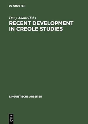 Immagine del venditore per Recent Development in Creole Studies venduto da BuchWeltWeit Ludwig Meier e.K.