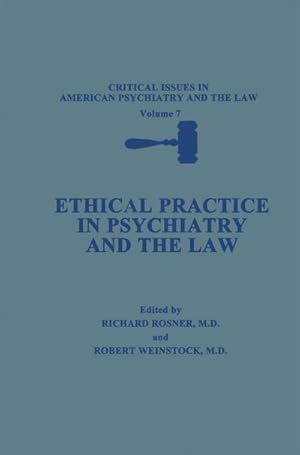 Imagen del vendedor de Ethical Practice in Psychiatry and the Law a la venta por BuchWeltWeit Ludwig Meier e.K.