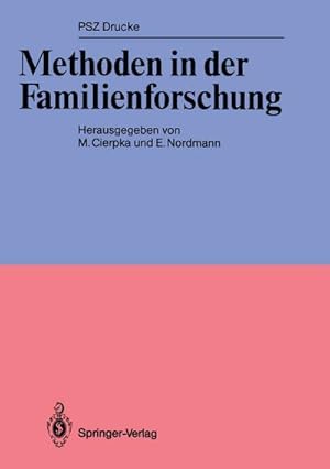 Imagen del vendedor de Methoden in der Familienforschung a la venta por BuchWeltWeit Ludwig Meier e.K.