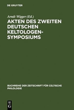 Bild des Verkufers fr Akten des zweiten deutschen Keltologen-Symposiums zum Verkauf von BuchWeltWeit Ludwig Meier e.K.