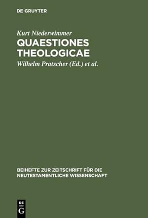 Image du vendeur pour Quaestiones theologicae mis en vente par BuchWeltWeit Ludwig Meier e.K.