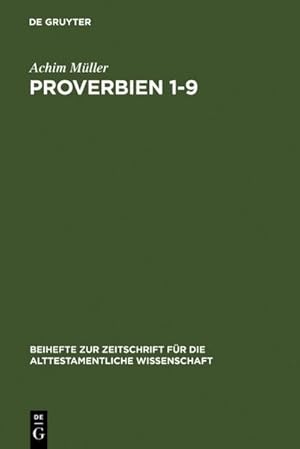 Seller image for Proverbien 1-9 for sale by BuchWeltWeit Ludwig Meier e.K.