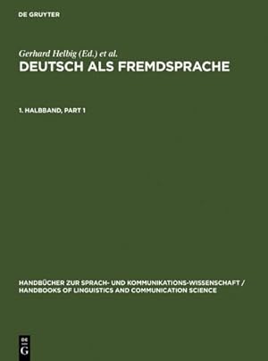 Seller image for Deutsch als Fremdsprache. 1. Halbband for sale by BuchWeltWeit Ludwig Meier e.K.
