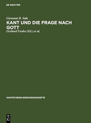 Imagen del vendedor de Kant und die Frage nach Gott a la venta por BuchWeltWeit Ludwig Meier e.K.