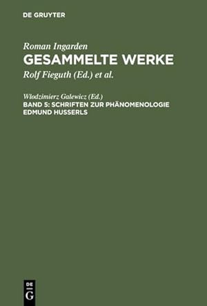 Bild des Verkufers fr Schriften zur Phnomenologie Edmund Husserls zum Verkauf von BuchWeltWeit Ludwig Meier e.K.