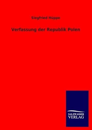 Imagen del vendedor de Verfassung der Republik Polen a la venta por BuchWeltWeit Ludwig Meier e.K.