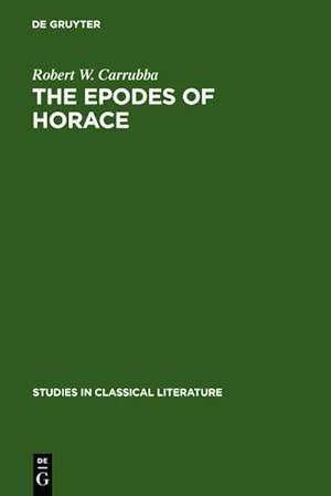Bild des Verkufers fr The epodes of Horace zum Verkauf von BuchWeltWeit Ludwig Meier e.K.