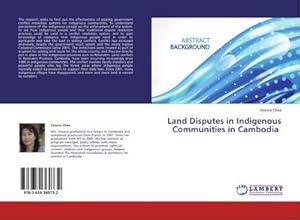 Bild des Verkufers fr Land Disputes in Indigenous Communities in Cambodia zum Verkauf von BuchWeltWeit Ludwig Meier e.K.