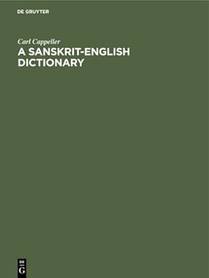 Image du vendeur pour A Sanskrit-English dictionary mis en vente par BuchWeltWeit Ludwig Meier e.K.