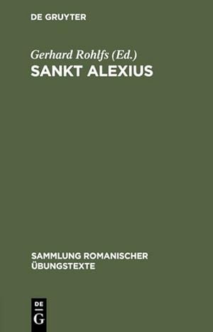 Imagen del vendedor de Sankt Alexius a la venta por BuchWeltWeit Ludwig Meier e.K.