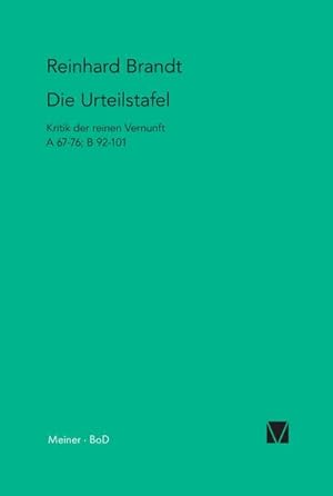 Imagen del vendedor de Die Urteilstafel a la venta por BuchWeltWeit Ludwig Meier e.K.