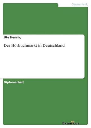 Seller image for Der Hrbuchmarkt in Deutschland for sale by BuchWeltWeit Ludwig Meier e.K.
