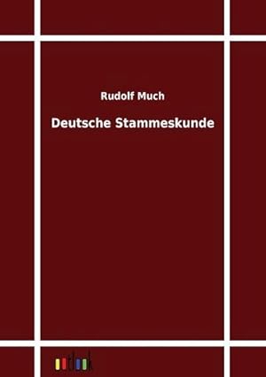 Seller image for Deutsche Stammeskunde for sale by BuchWeltWeit Ludwig Meier e.K.