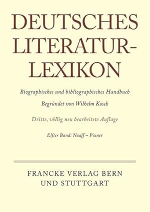 Imagen del vendedor de Deutsches Literatur-Lexikon Naaff - Pixner a la venta por BuchWeltWeit Ludwig Meier e.K.