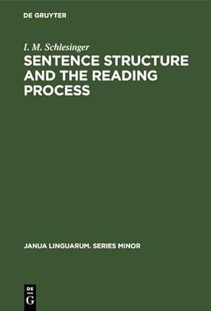 Seller image for Sentence structure and the reading process for sale by BuchWeltWeit Ludwig Meier e.K.