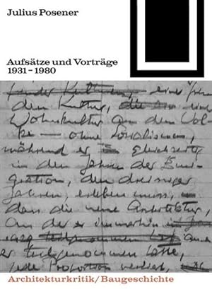 Seller image for Aufstze und Vortrge 1931-1980 for sale by BuchWeltWeit Ludwig Meier e.K.