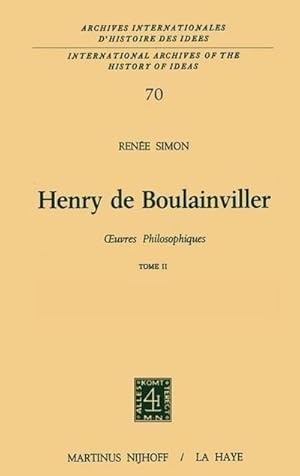 Seller image for Henry de Boulainviller Tome II for sale by BuchWeltWeit Ludwig Meier e.K.