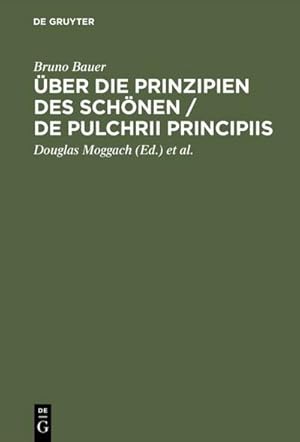 Bild des Verkufers fr ber die Prinzipien des Schnen / De pulchrii principiis zum Verkauf von BuchWeltWeit Ludwig Meier e.K.