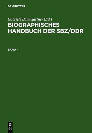 Immagine del venditore per Biographisches Handbuch der SBZ/DDR. Band 1+2 venduto da BuchWeltWeit Ludwig Meier e.K.