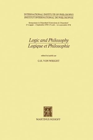 Immagine del venditore per Logic and Philosophy / Logique et Philosophie venduto da BuchWeltWeit Ludwig Meier e.K.