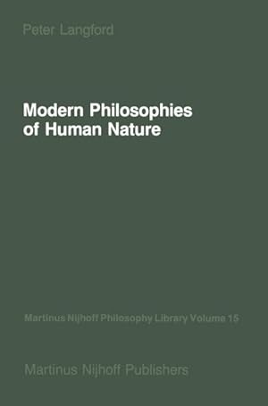 Seller image for Modern Philosophies of Human Nature for sale by BuchWeltWeit Ludwig Meier e.K.