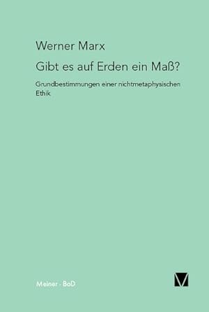 Seller image for Gibt es auf Erden ein Ma? for sale by BuchWeltWeit Ludwig Meier e.K.