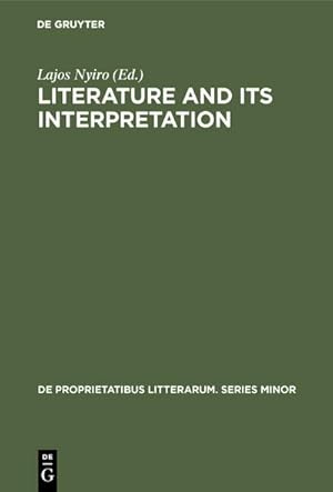 Seller image for Literature and its interpretation for sale by BuchWeltWeit Ludwig Meier e.K.