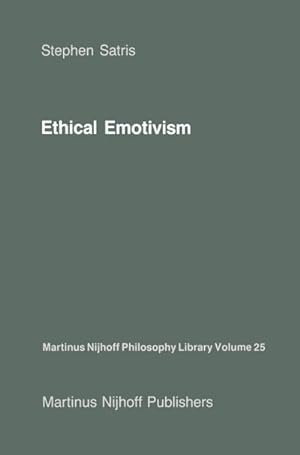 Seller image for Ethical Emotivism for sale by BuchWeltWeit Ludwig Meier e.K.