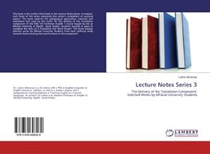 Seller image for Lecture Notes Series 3 for sale by BuchWeltWeit Ludwig Meier e.K.