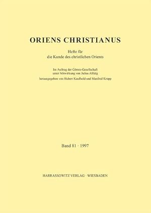 Image du vendeur pour Oriens Christianus 81 (1997) mis en vente par BuchWeltWeit Ludwig Meier e.K.