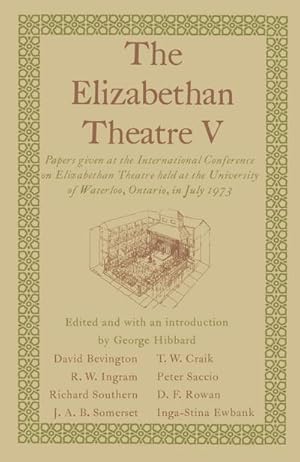 Image du vendeur pour The Elizabethan Theatre V mis en vente par BuchWeltWeit Ludwig Meier e.K.