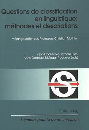 Imagen del vendedor de Questions de classification en linguistique: mthodes et descriptions a la venta por BuchWeltWeit Ludwig Meier e.K.