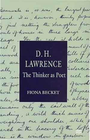 Bild des Verkufers fr D.H. Lawrence: The Thinker as Poet zum Verkauf von BuchWeltWeit Ludwig Meier e.K.
