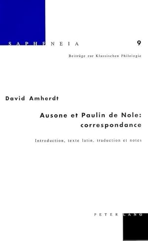 Seller image for Ausone et Paulin de Nole: correspondance for sale by BuchWeltWeit Ludwig Meier e.K.