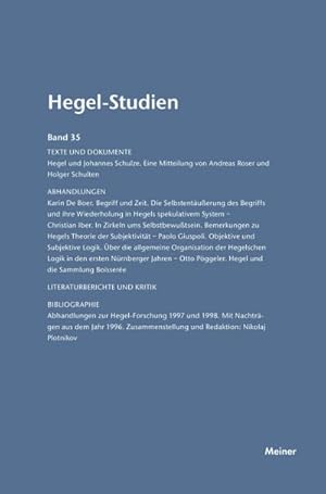 Seller image for Hegel-Studien / Hegel-Studien Band 35 (2000) for sale by BuchWeltWeit Ludwig Meier e.K.