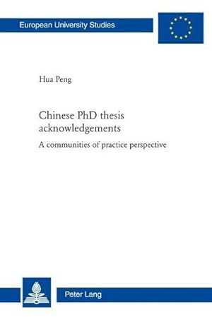 Immagine del venditore per Chinese PhD thesis acknowledgements venduto da BuchWeltWeit Ludwig Meier e.K.