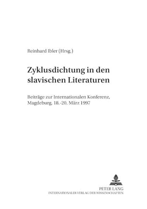 Seller image for Zyklusdichtung in den slavischen Literaturen for sale by BuchWeltWeit Ludwig Meier e.K.