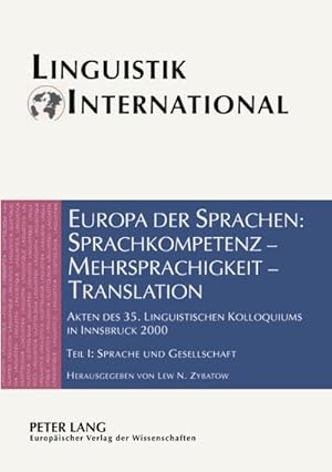 Immagine del venditore per Europa der Sprachen: Sprachkompetenz  Mehrsprachigkeit  Translation venduto da BuchWeltWeit Ludwig Meier e.K.