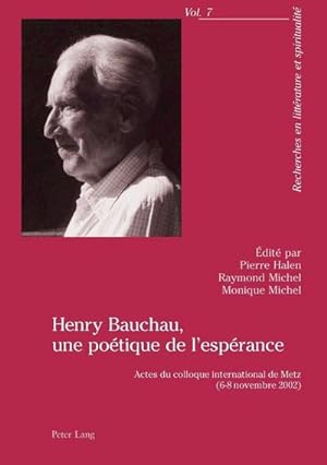 Seller image for Henry Bauchau, une potique de l'esprance for sale by BuchWeltWeit Ludwig Meier e.K.