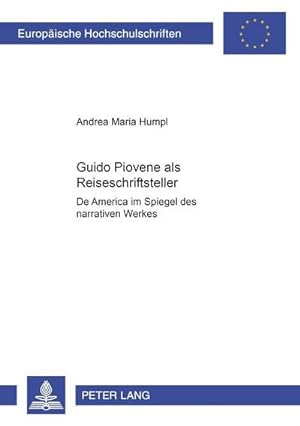 Seller image for Guido Piovene als Reiseschriftsteller for sale by BuchWeltWeit Ludwig Meier e.K.