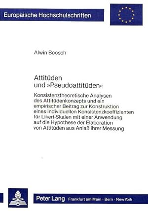 Seller image for Attitden und Pseudoattitden for sale by BuchWeltWeit Ludwig Meier e.K.