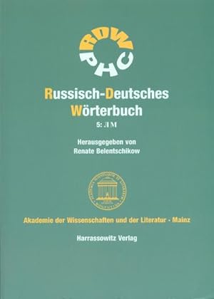 Seller image for Russisch-Deutsches Wrterbuch 5 for sale by BuchWeltWeit Ludwig Meier e.K.