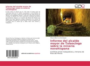 Seller image for Informe del alcalde mayor de Tulancingo sobre la minera novohispana for sale by BuchWeltWeit Ludwig Meier e.K.