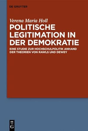 Bild des Verkufers fr Politische Legitimation in der Demokratie zum Verkauf von BuchWeltWeit Ludwig Meier e.K.