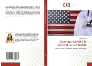 Imagen del vendedor de Obamacare,droit  la sant et justice sociale a la venta por BuchWeltWeit Ludwig Meier e.K.