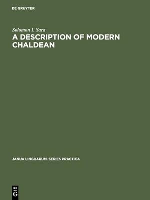 Seller image for A Description of Modern Chaldean for sale by BuchWeltWeit Ludwig Meier e.K.