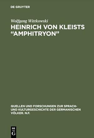 Bild des Verkufers fr Heinrich von Kleists Amphitryon zum Verkauf von BuchWeltWeit Ludwig Meier e.K.